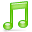 Music Green icon